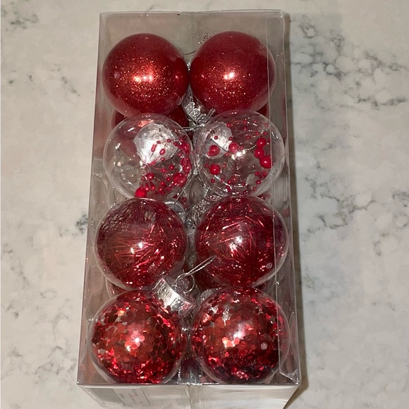 Shatterproof Christmas Ball Ornaments - (60mm/2.36", 24Pcs Red) - Picture 5 of 8